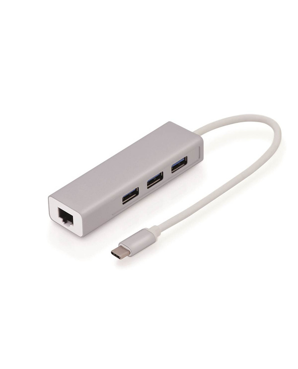 Uniformatic 14752 changeur de genre de câble USB Type C RJ-45 Gris, Blanc