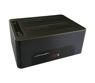 LC-Power LC-DOCK-U3-V Station d'accueil de disques de stockage USB 3.2 Gen 1 (3.1 Gen 1) Type-B Noir