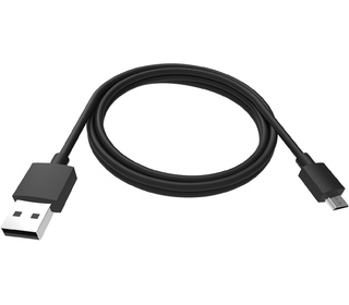 Vision TC-2MUSBM-BL câble USB 2 m USB 2.0 USB A Micro-USB B Noir