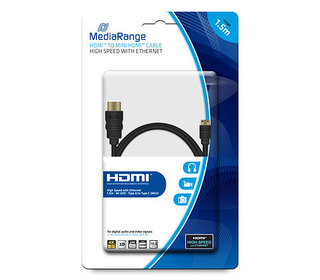 MediaRange MRCS165 câble HDMI 1,5 m HDMI Type A (Standard) HDMI Type C (Mini) Noir