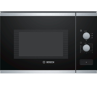 Bosch Serie 4 BFL550MS0 micro-onde Intégré (placement) Micro-ondes uniquement 25 L 900 W Noir, Acier inoxydable