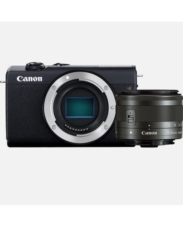 Canon EOS M200 + EF15-45MM F/3.5-6.3 IS STM MILC 24,1 MP CMOS 6000 x 4000 pixels Noir