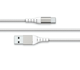 BIG BEN FPLIAC2MW câble USB 2 m USB A USB C Blanc