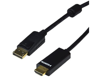 MCL DisplayPort/HDMI 5 m Noir