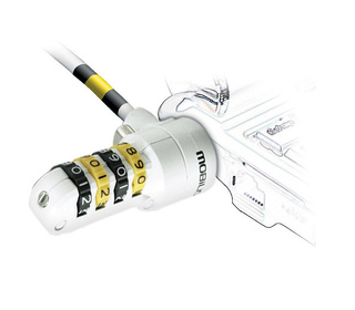 Mobilis 001222 câble antivol Blanc 1,5 m