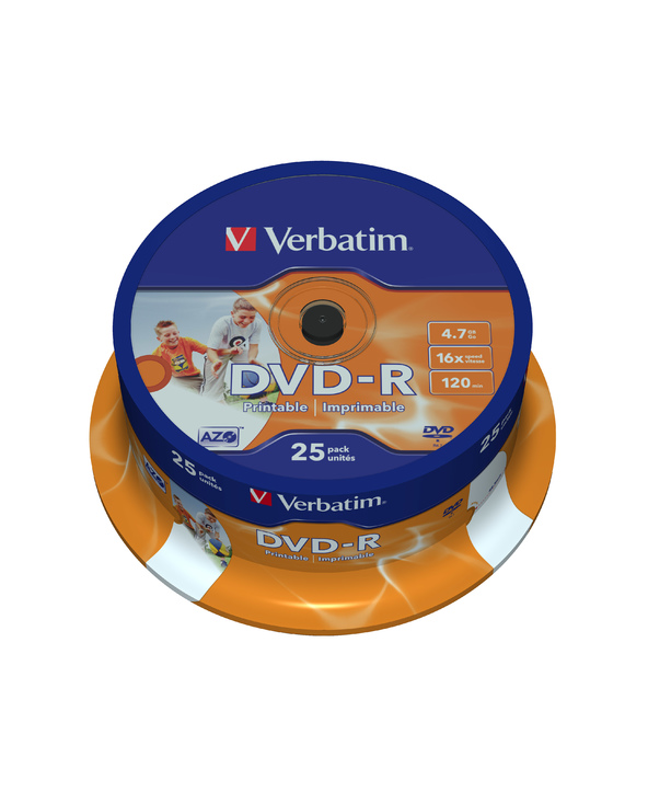 Verbatim 43538 DVD vierge 4,7 Go DVD-R 25 pièce(s)