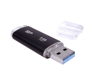 Silicon Power 8GB Blaze B02 lecteur USB flash 8 Go USB Type-A 3.2 Gen 1 (3.1 Gen 1) Noir
