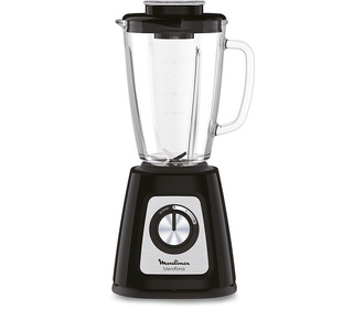 Moulinex LM430810 blender 1,75 L Mélangeur de table 800 W Noir, Transparent
