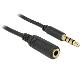 DeLOCK 84666 câble audio 1 m 3,5mm Noir