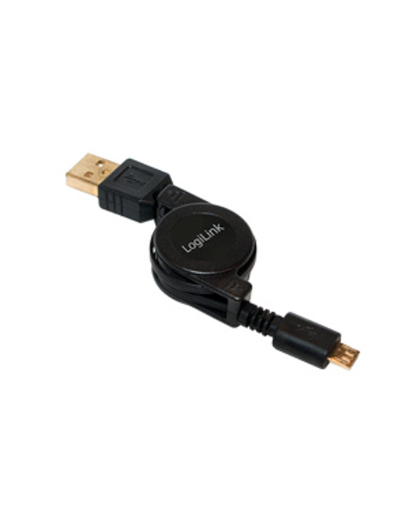 LogiLink CU0090 câble USB 0,75 m USB 2.0 USB A Micro-USB B Noir