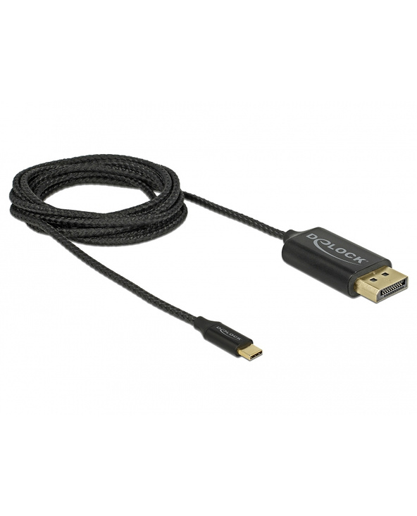 DeLOCK 83710 câble vidéo et adaptateur 2 m USB Type-C DisplayPort Noir