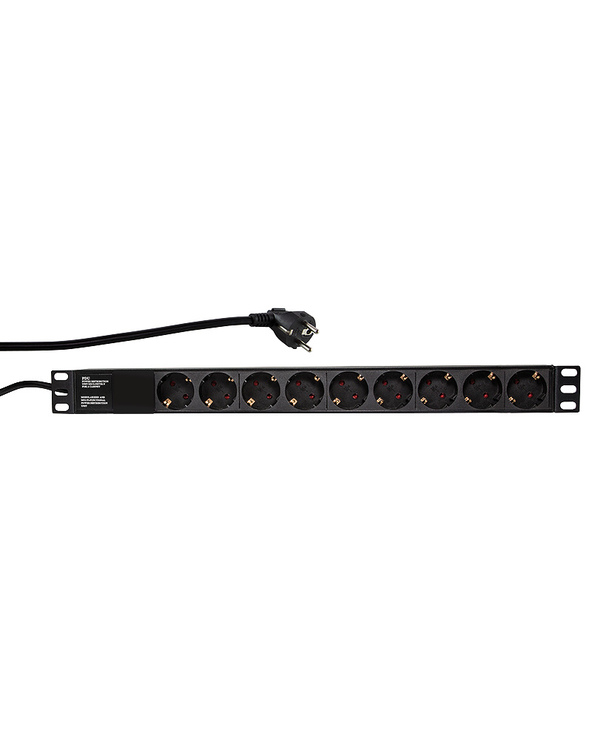 LogiLink PDU9C03 protection surtension Noir 9 sortie(s) CA 230 V 2 m
