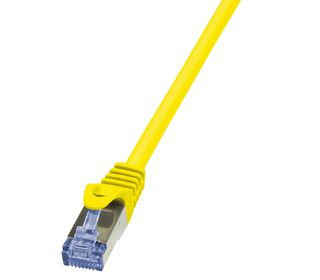 LogiLink 0.25m Cat.6A 10G S/FTP câble de réseau Jaune 0,25 m Cat6a S/FTP (S-STP)