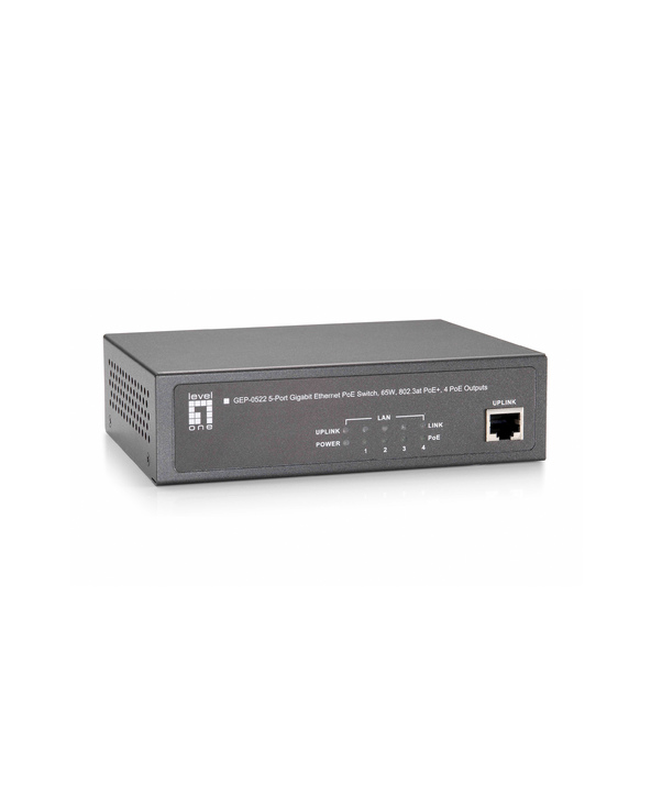 LevelOne GEP-0522 commutateur réseau Gigabit Ethernet (10/100/1000) Connexion Ethernet, supportant l'alimentation via ce port (P
