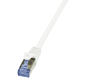 LogiLink 0.25m Cat.6A 10G S/FTP câble de réseau Blanc 0,25 m Cat6a S/FTP (S-STP)