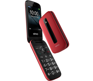 Wiko F300 7,11 cm (2.8") 118 g Rouge Téléphone numérique