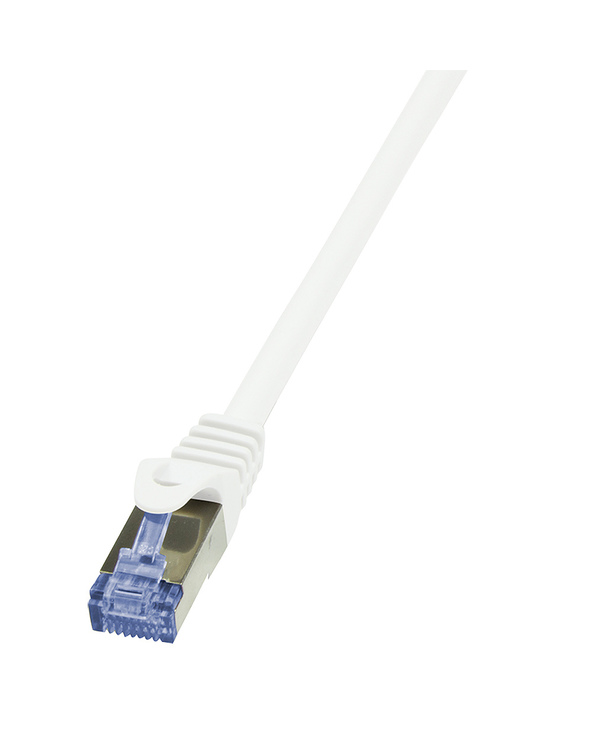 LogiLink 0.5m Cat.6A 10G S/FTP câble de réseau Blanc 0,5 m Cat6a S/FTP (S-STP)
