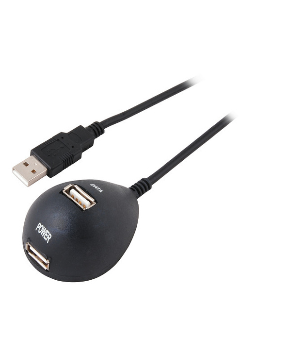 EFB Elektronik EB438V2 hub & concentrateur USB 2.0 480 Mbit/s Noir