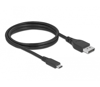 DeLOCK 86040 câble vidéo et adaptateur 1,5 m USB Type-C DisplayPort Noir