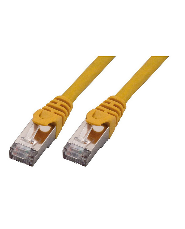 MCL FCC6ABM-0.5M/J câble de réseau Jaune 0,5 m Cat6 F/UTP (FTP)