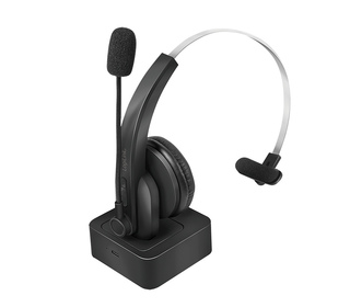 LogiLink BT0059 écouteur/casque Arceau Bluetooth Socle de chargement Noir