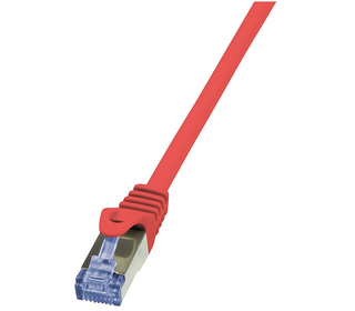 LogiLink Cat6a S/FTP, 0.5m câble de réseau Rouge 0,5 m S/FTP (S-STP)