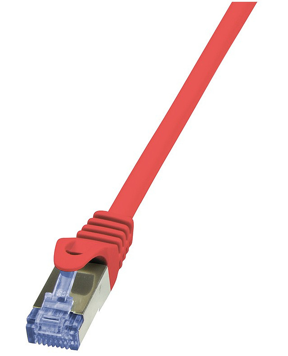 LogiLink Cat6a S/FTP, 0.5m câble de réseau Rouge 0,5 m S/FTP (S-STP)