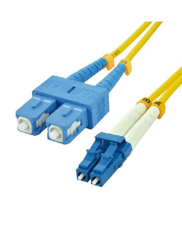 MCL FOS2/SCLC-2M câble de fibre optique SC LC OS2 Jaune