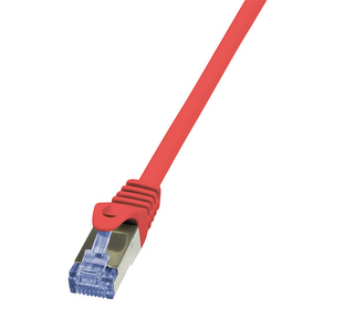 LogiLink 0.25m Cat.6A 10G S/FTP câble de réseau Rouge 0,25 m Cat6a S/FTP (S-STP)