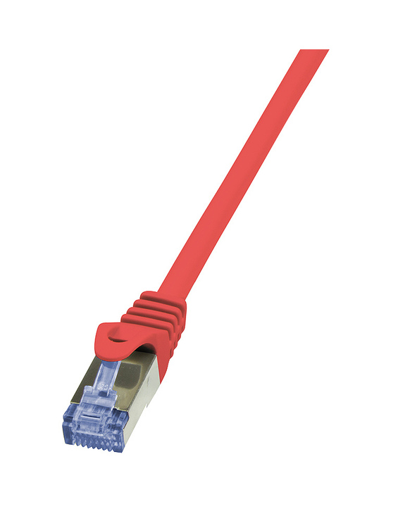 LogiLink 0.25m Cat.6A 10G S/FTP câble de réseau Rouge 0,25 m Cat6a S/FTP (S-STP)
