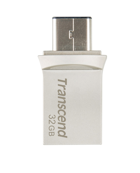 Transcend JetFlash 890 32GB lecteur USB flash 32 Go USB Type-A / USB Type-C 3.2 Gen 1 (3.1 Gen 1) Noir, Argent