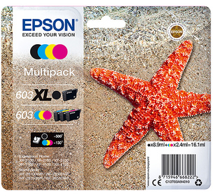 Epson Multipack 4-couleurs 603 XL Noir/Std. CMY