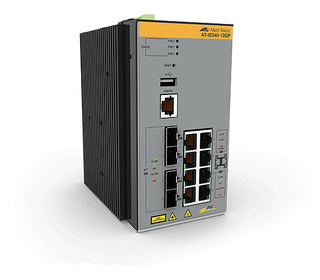 Allied Telesis AT-IE340-12GP-80 Géré L3 Gigabit Ethernet (10/100/1000) Connexion Ethernet, supportant l'alimentation via ce port