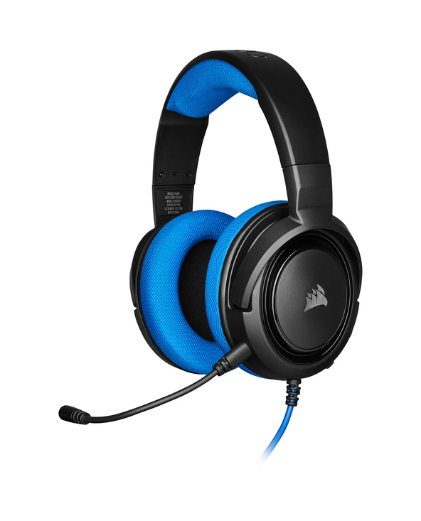 Corsair HS35 Casque Avec fil Arceau Jouer Noir, Bleu