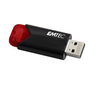 Emtec Click Easy lecteur USB flash 256 Go USB Type-A 3.2 Gen 1 (3.1 Gen 1) Noir, Rouge