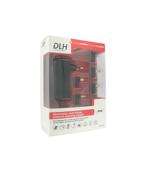DLH ALIMENTATION SECTEUR MULTIVOLTAGE UNIVERSELLE 2.25A - Tension réglable 3/4.5/5/6/7.5/9/12V