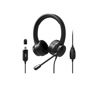 Port Designs 901605 écouteur/casque Avec fil Arceau USB Type-A Noir
