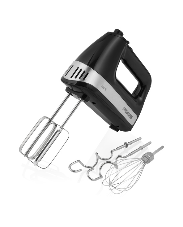 Princess 222206 Batteur à main 500 W Noir, Argent