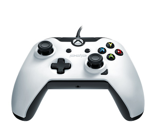 PDP 048-082-NA-WH01 accessoire de jeux vidéo Noir, Blanc USB Manette de jeu Analogique/Numérique PC, Xbox One, Xbox One S, Xbox 