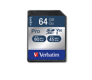 Verbatim Pro mémoire flash 64 Go SDXC UHS Classe 10