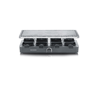 Severin RG2372 raclette 8 personne(s) 1400 W Noir, Acier inoxydable