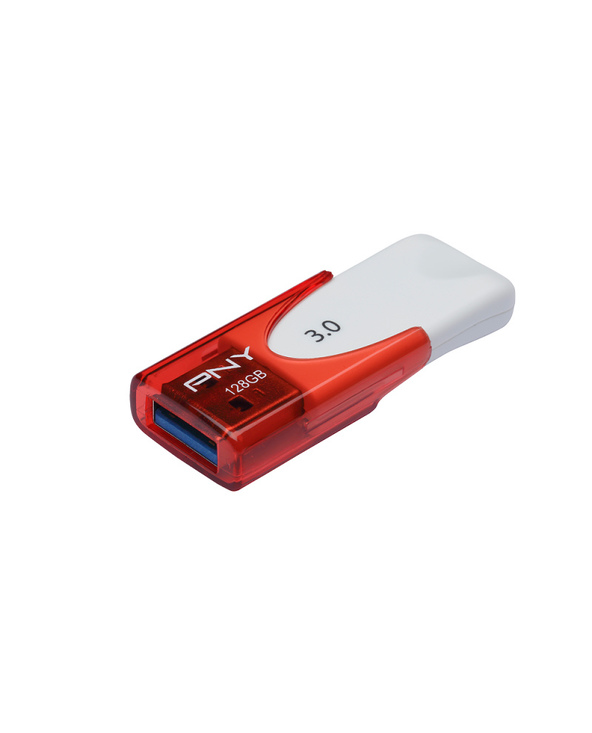 PNY Attaché 4 3.0 128GB lecteur USB flash 128 Go USB Type-A 3.2 Gen 1 (3.1 Gen 1) Rouge, Blanc