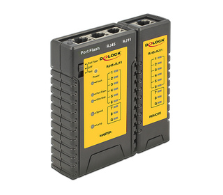 DeLOCK 86407 testeur de câble réseau Testeur de câbles à paire torsadée Noir