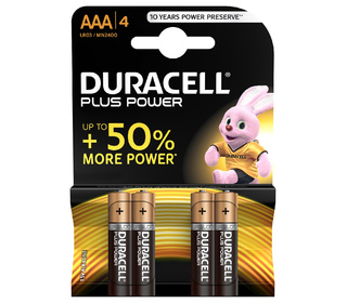 Duracell Plus Power AAA 4 pcs