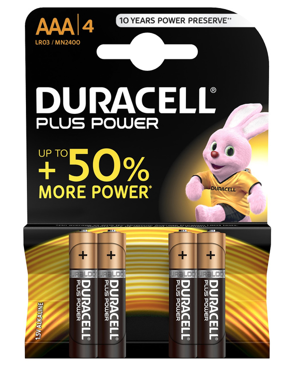 Duracell Plus Power AAA 4 pcs