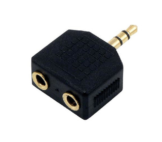 MCL CG-701HQZ changeur de genre de câble Mini-Jack 3.5mm 2 x Mini-Jack 3.5mm Noir