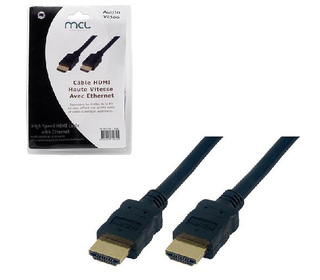 MCL 3m HDMI-Ethernet câble HDMI HDMI Type A (Standard) Noir