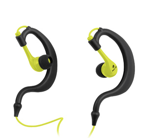 NGS Triton Avec fil Écouteurs Crochets auriculaires Sports Noir, Jaune