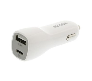 Sweex CH-014WH chargeur d'appareils mobiles Blanc Auto