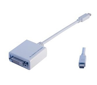 MCL CG-293C câble vidéo et adaptateur 0,1 m Mini DisplayPort DVI-D Blanc